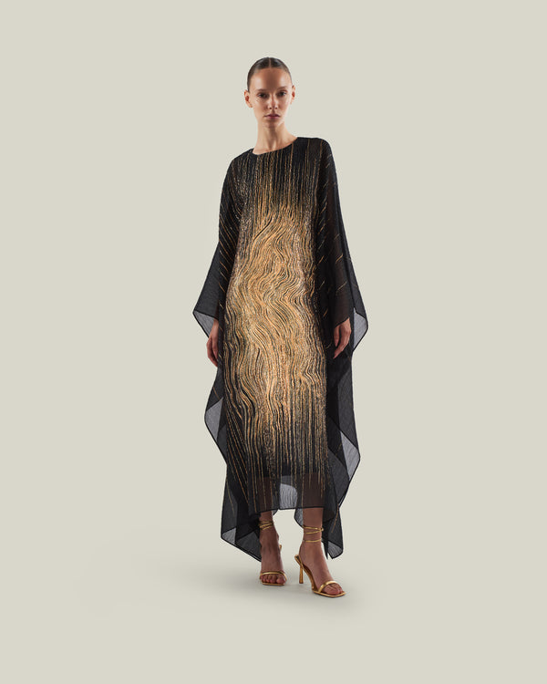 taller marmo Venice Kaftan in Black