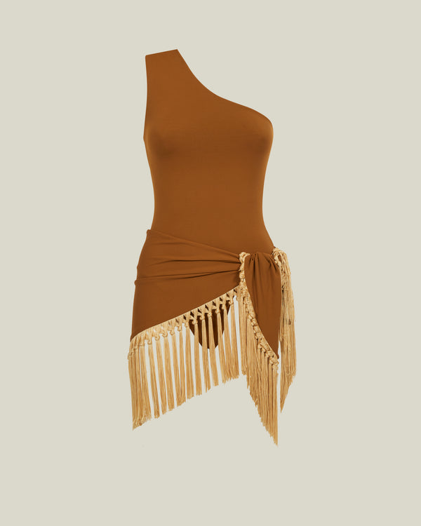 Taller Marmo Yacare Swimsuit In Amber