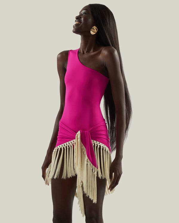 Taller Marmo Yacare Swimsuit In Bouganville