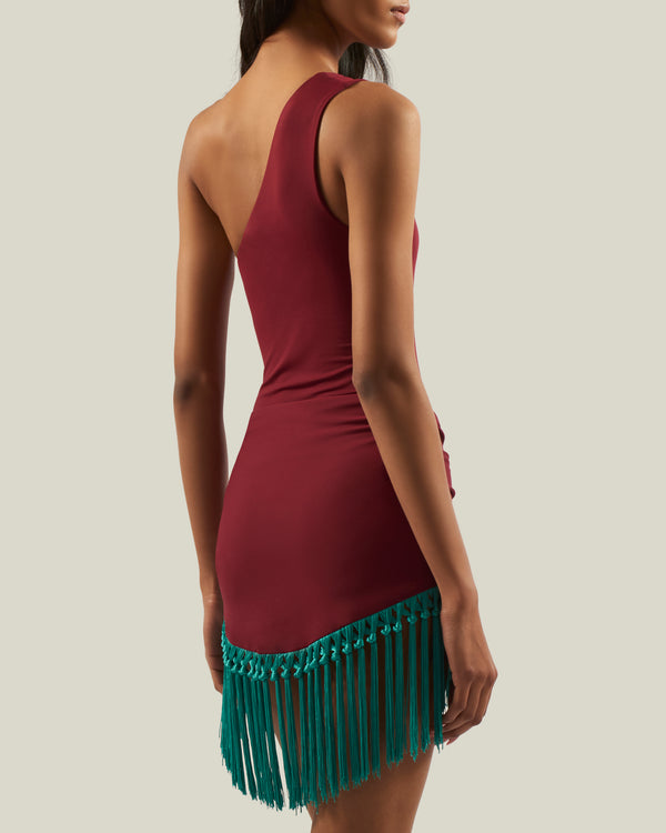 Taller Marmo Yacare Swimsuit In Burgundy