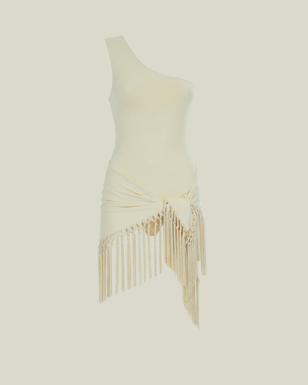 Taller Marmo Yacare Swimsuit In Ivory