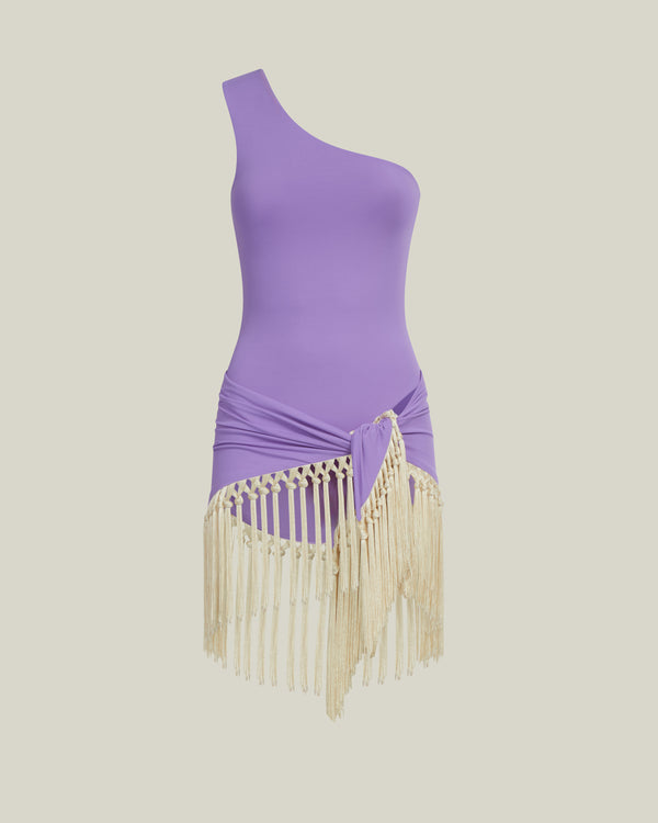 Taller Marmo Yacare Swimsuit In Lavender