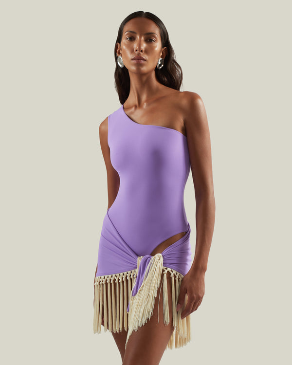 taller marmo Yacare Swimsuit in Lavender