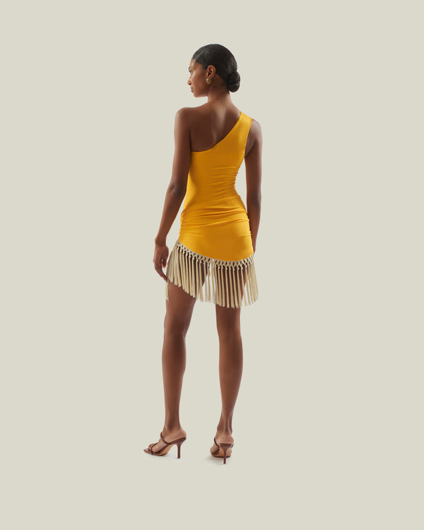 Taller Marmo Yacare Swimsuit In Lemon