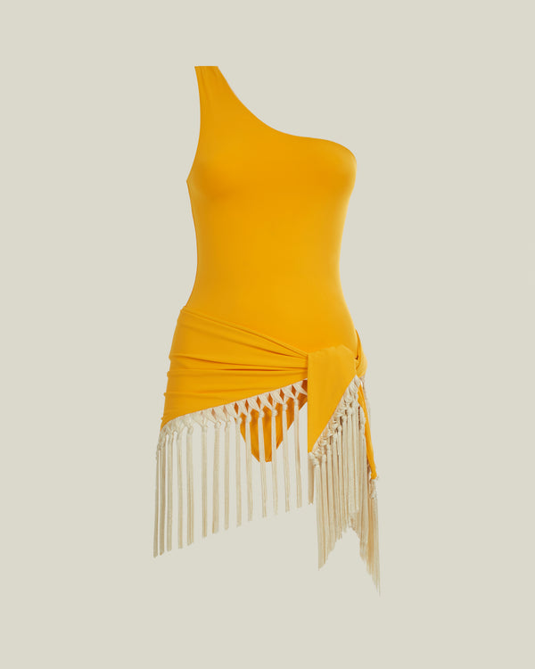 Taller Marmo Yacare Swimsuit In Lemon