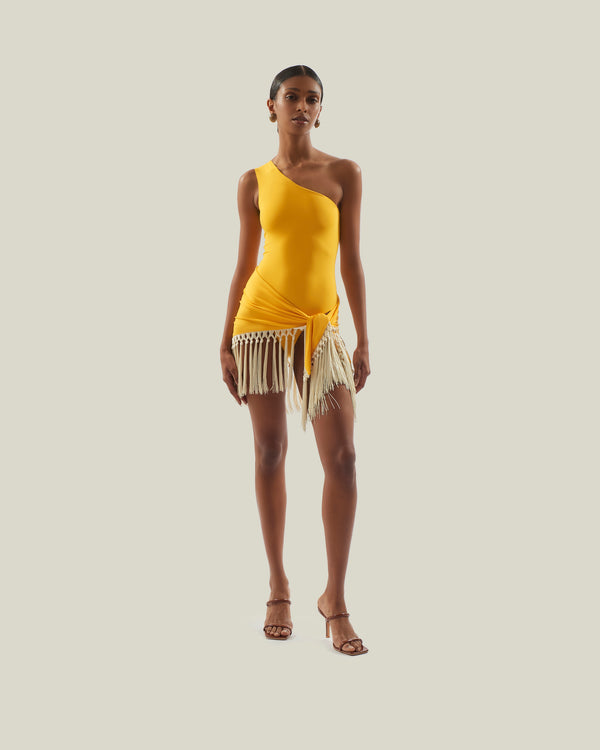 Taller Marmo Yacare Swimsuit In Lemon