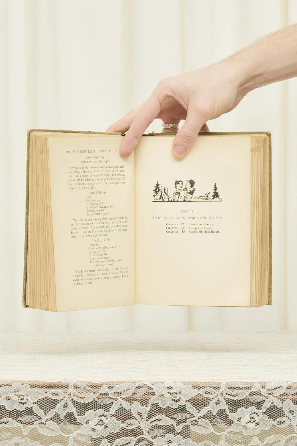 Tanner Fletcher Antique "Boys Book Of Campfires" Book (1925)