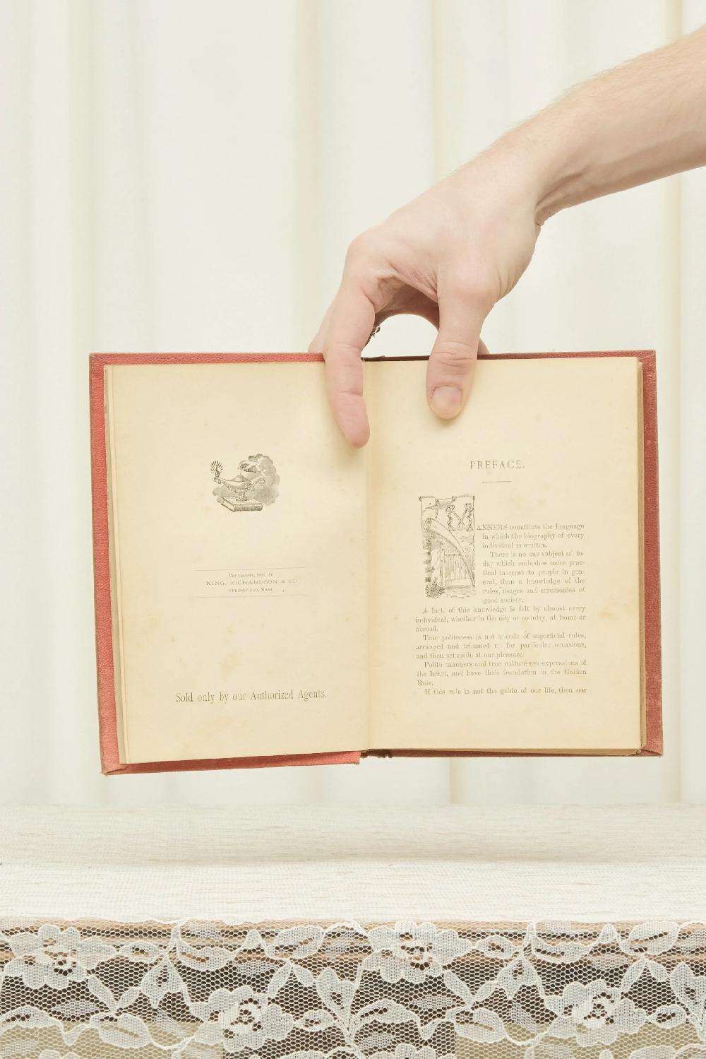 Tanner Fletcher Antique "Manners Culture And Dress" Book (1893)