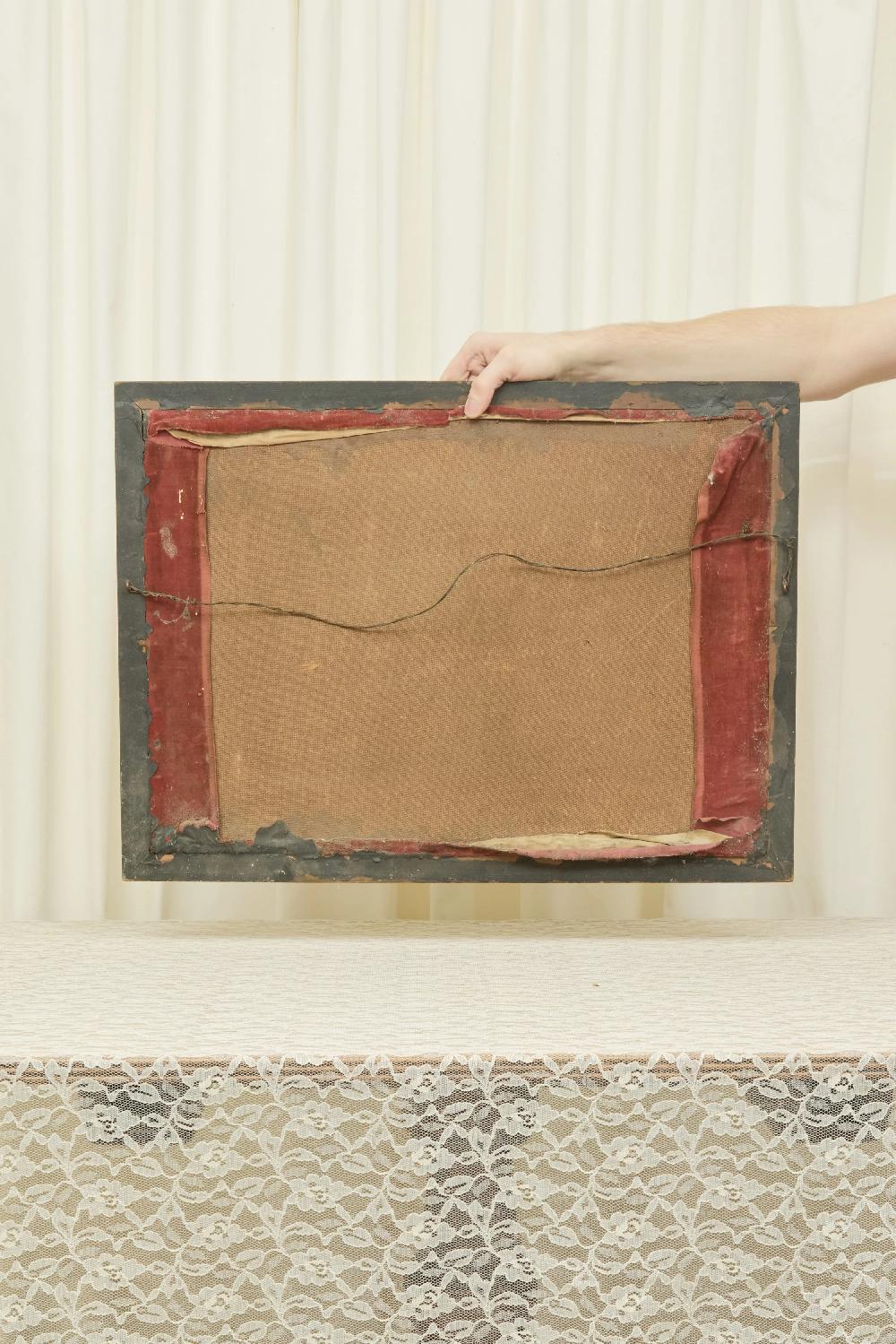 Tanner Fletcher Antique Needlepoint Velvet Saint Bernard (1800s)