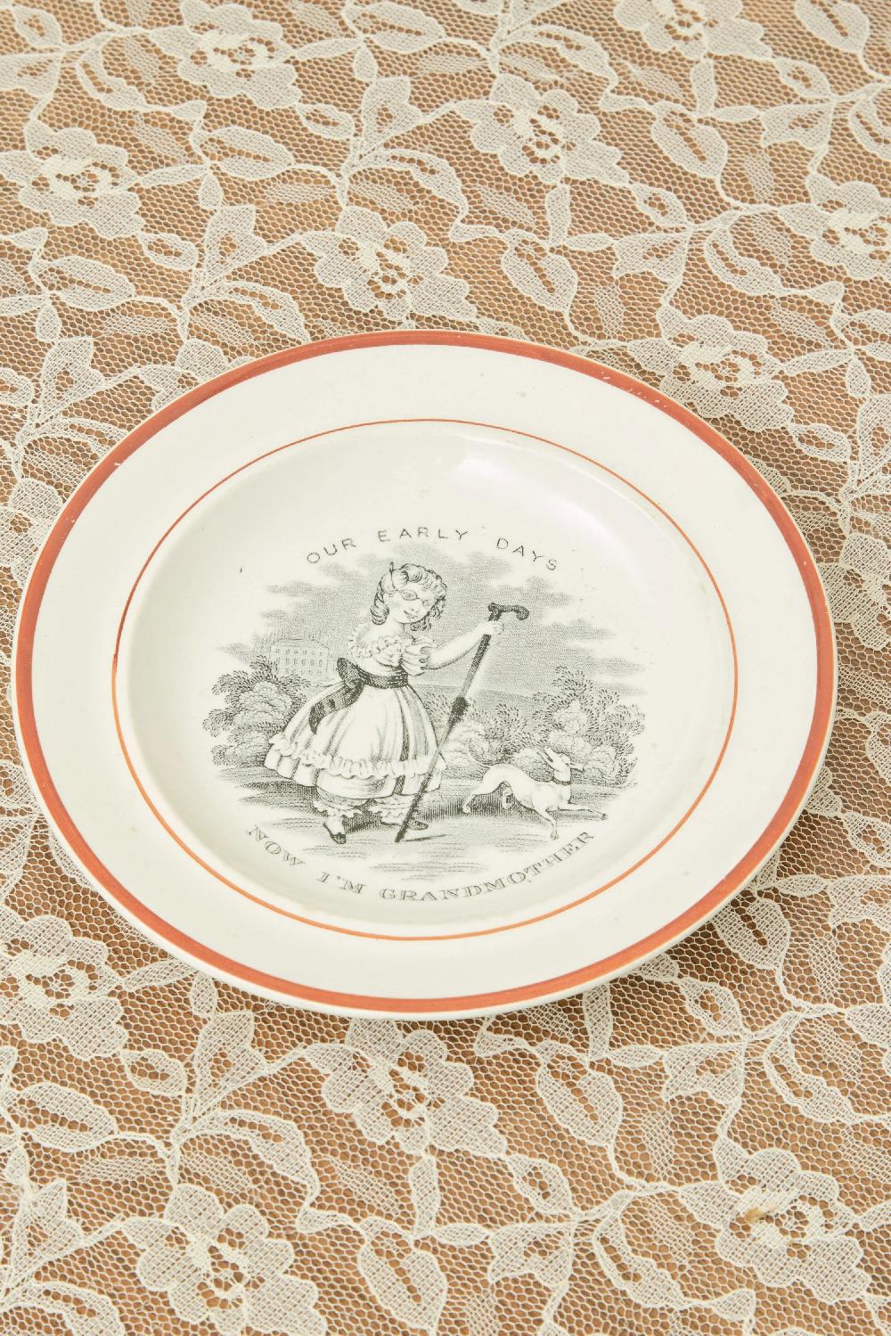 Tanner Fletcher Antique "Now I'm Grandmother" Plate (1800s)