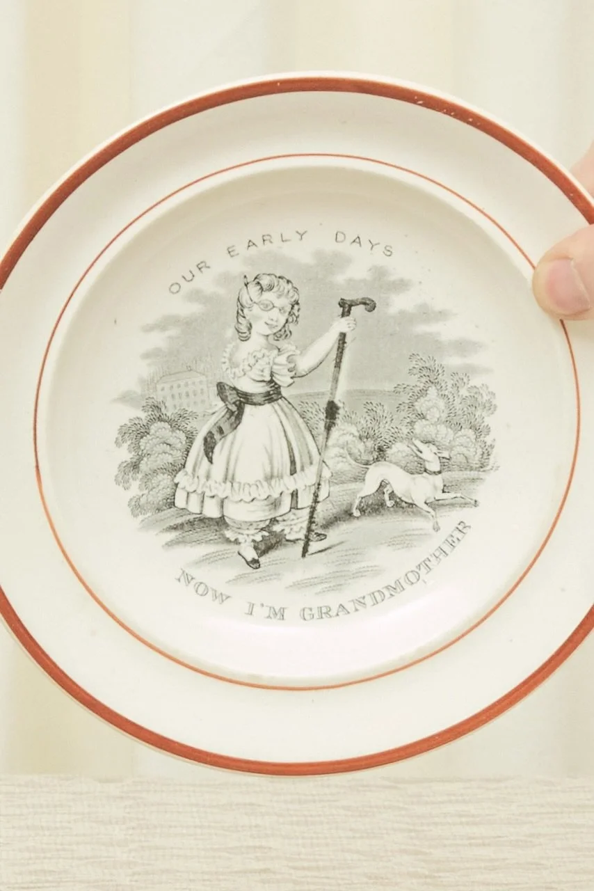 Tanner Fletcher Antique "Now I'm Grandmother" Plate (1800s)