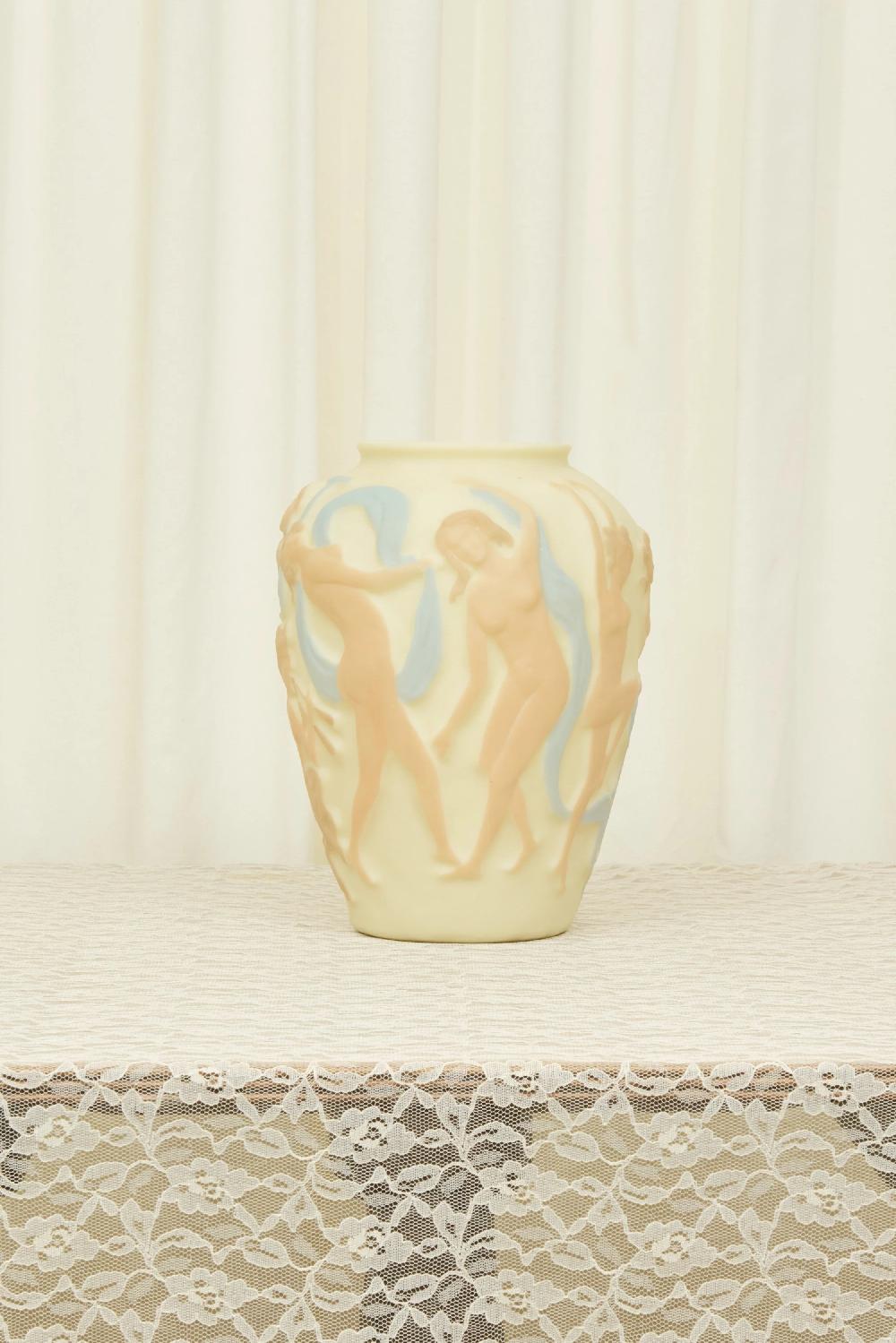 Tanner Fletcher Antique Nude Dancing Women Vase (1920s)