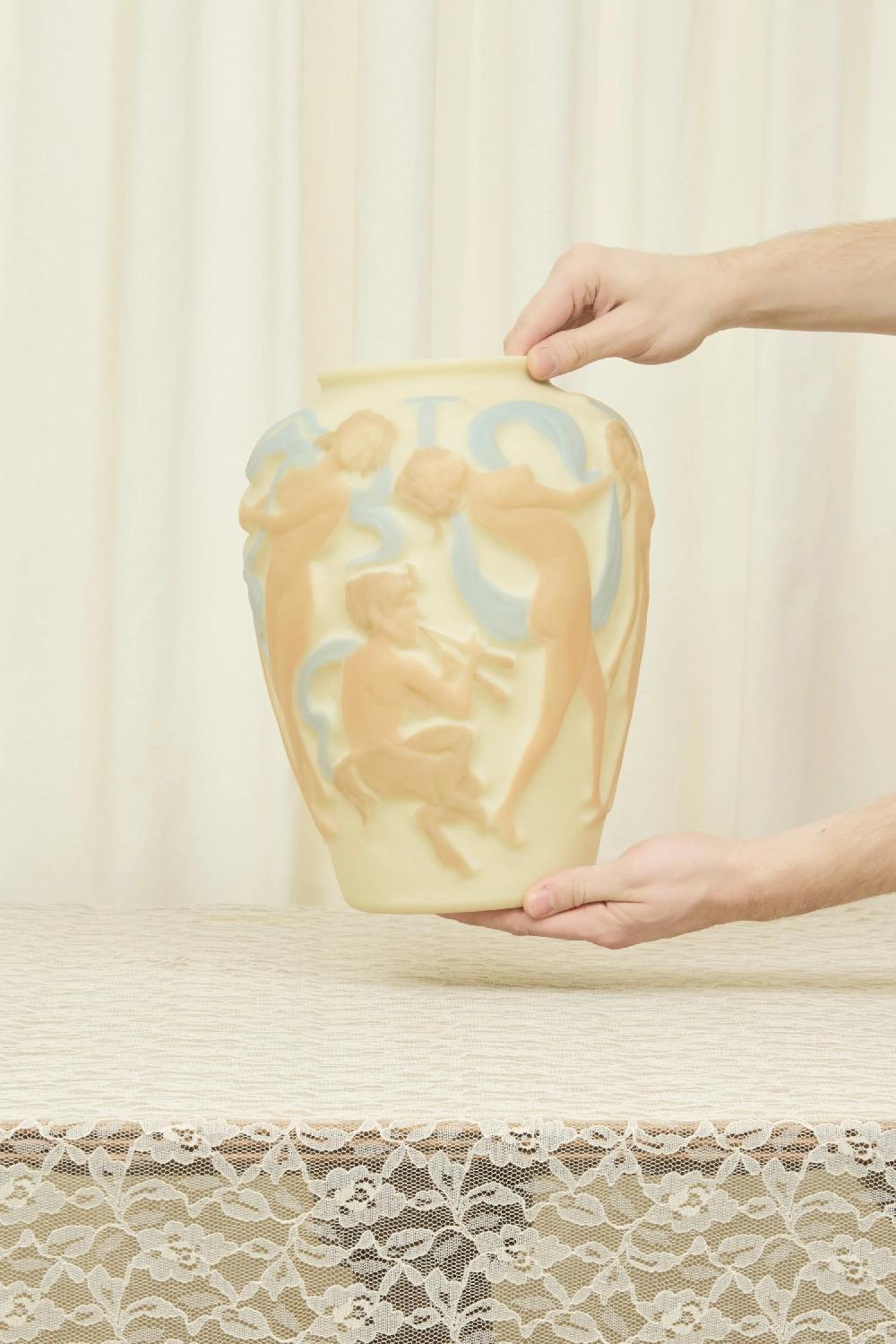 Tanner Fletcher Antique Nude Dancing Women Vase (1920s)