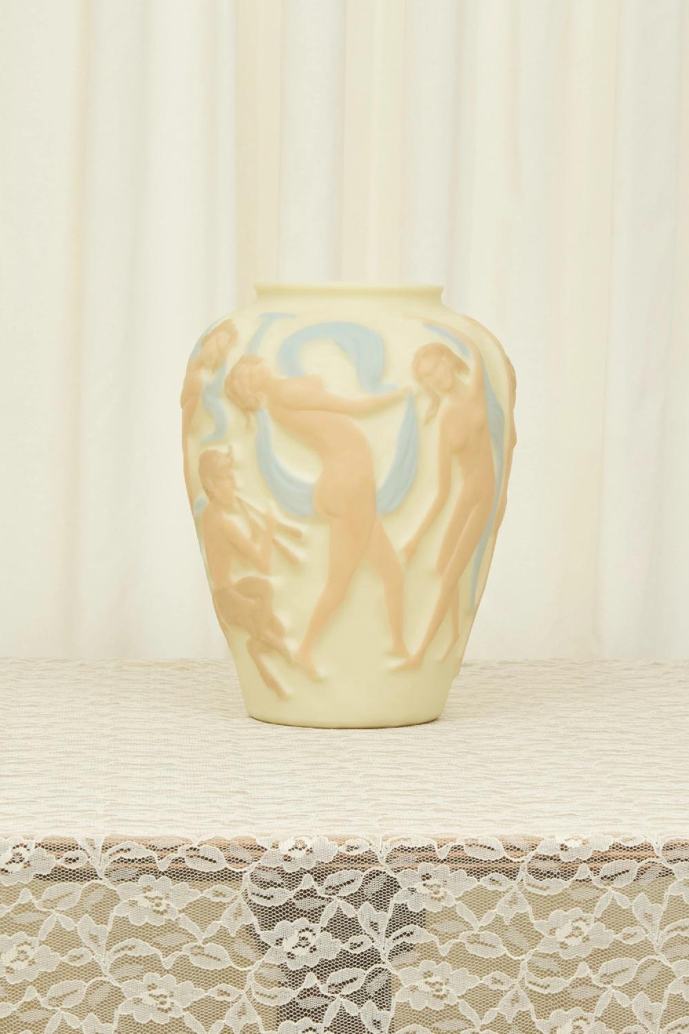 tanner fletcher Antique Nude Dancing Women Vase (1920s)