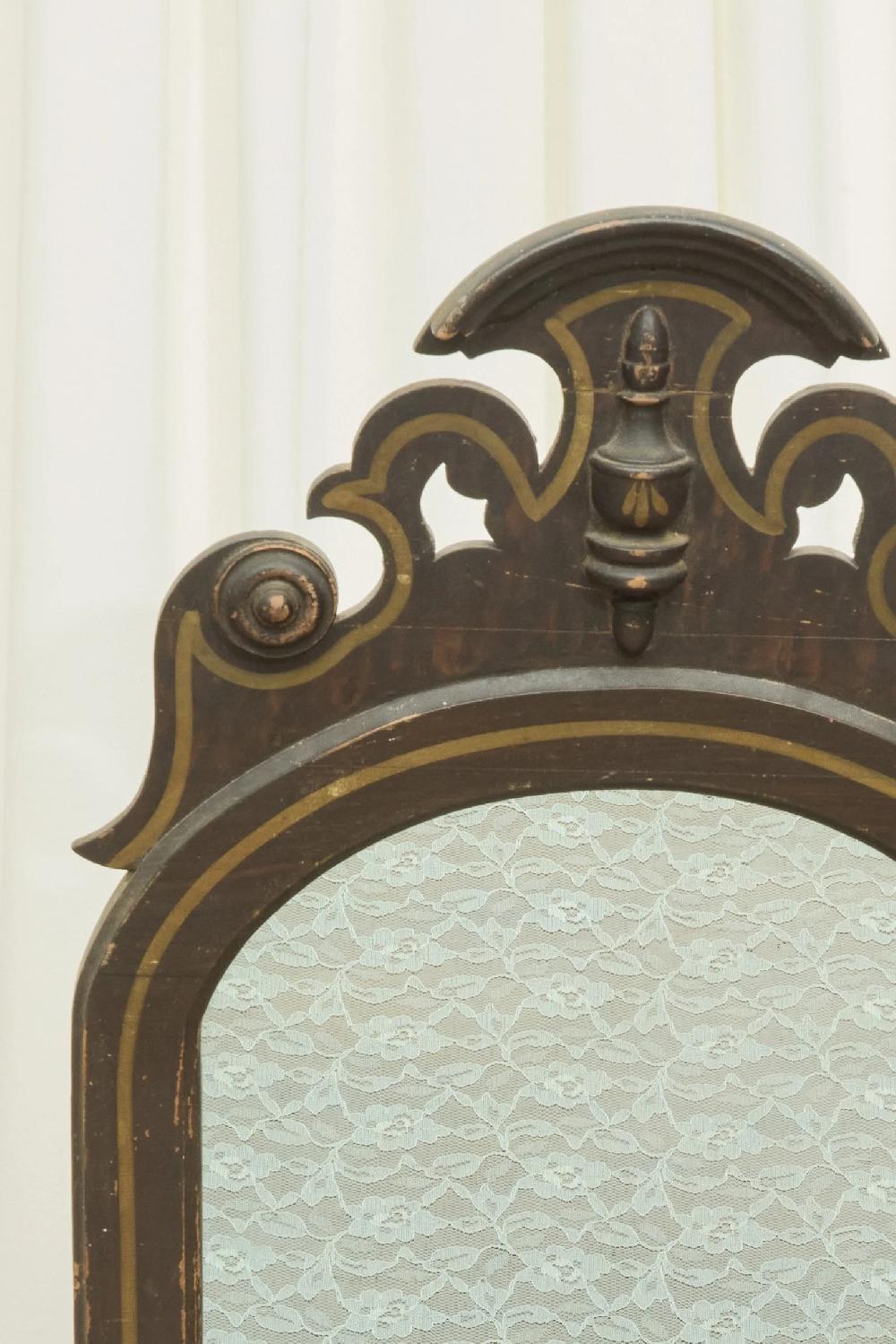 Tanner Fletcher Antique Victorian Wood Framed Mirror