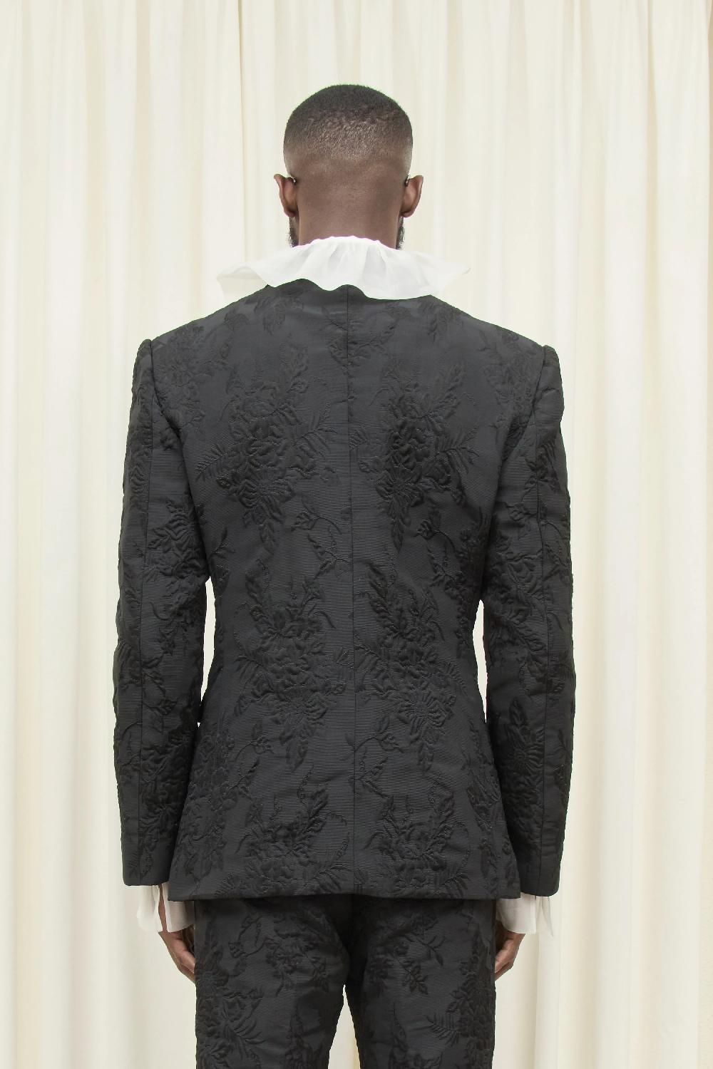 Tanner Fletcher Benedict Double Breasted Brocade Blazer