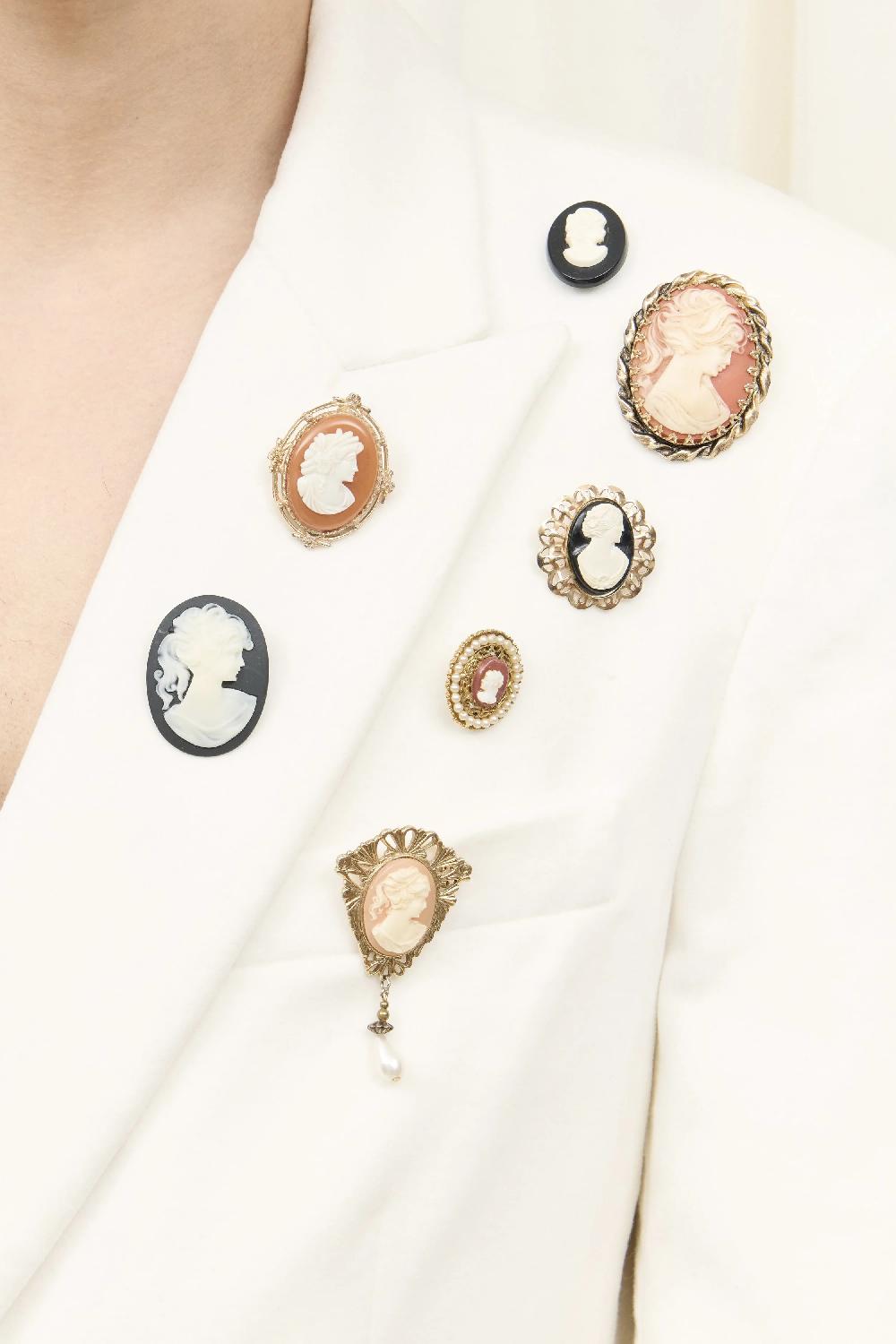 Tanner Fletcher Benedict Double Breasted Cameo Blazer