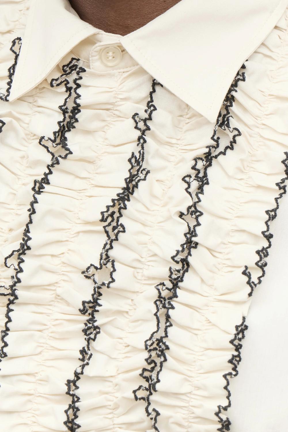 Tanner Fletcher Freddie Tuxedo Placket Button Down Shirt