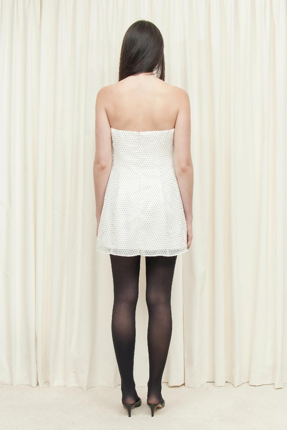 Tanner Fletcher Monica Strapless Mini Dress With Scarf