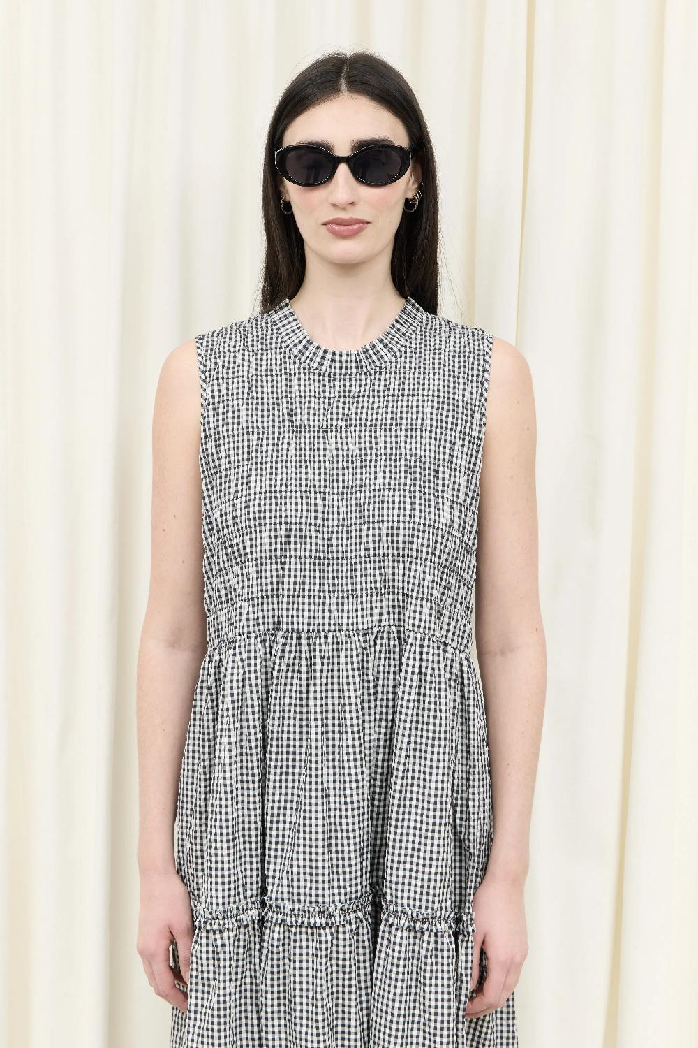 Tanner Fletcher Scout Smocked Sleeveless Midi Dress