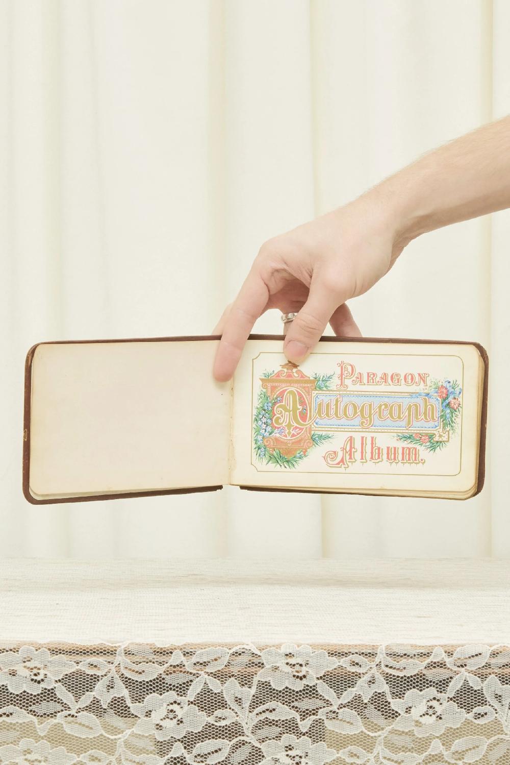 Tanner Fletcher Antique "Autographs" Book (1885)