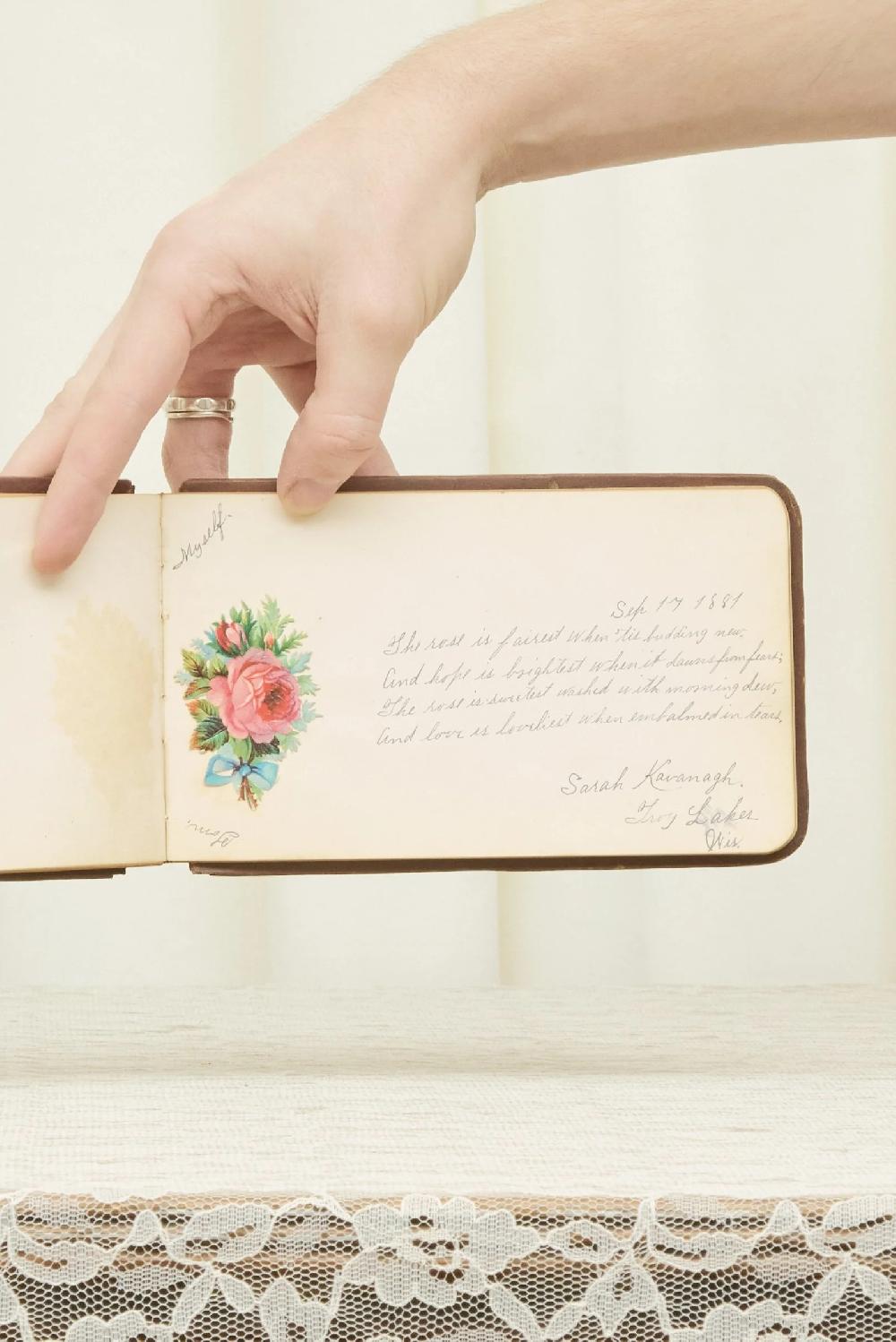 Tanner Fletcher Antique "Autographs" Book (1885)