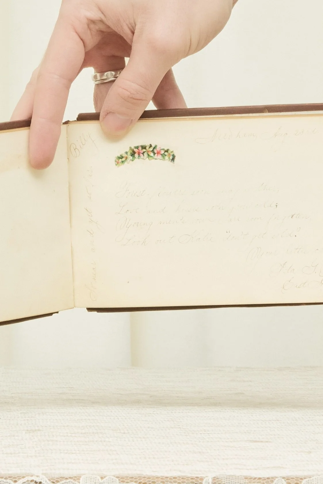 Tanner Fletcher Antique "Autographs" Book (1885)