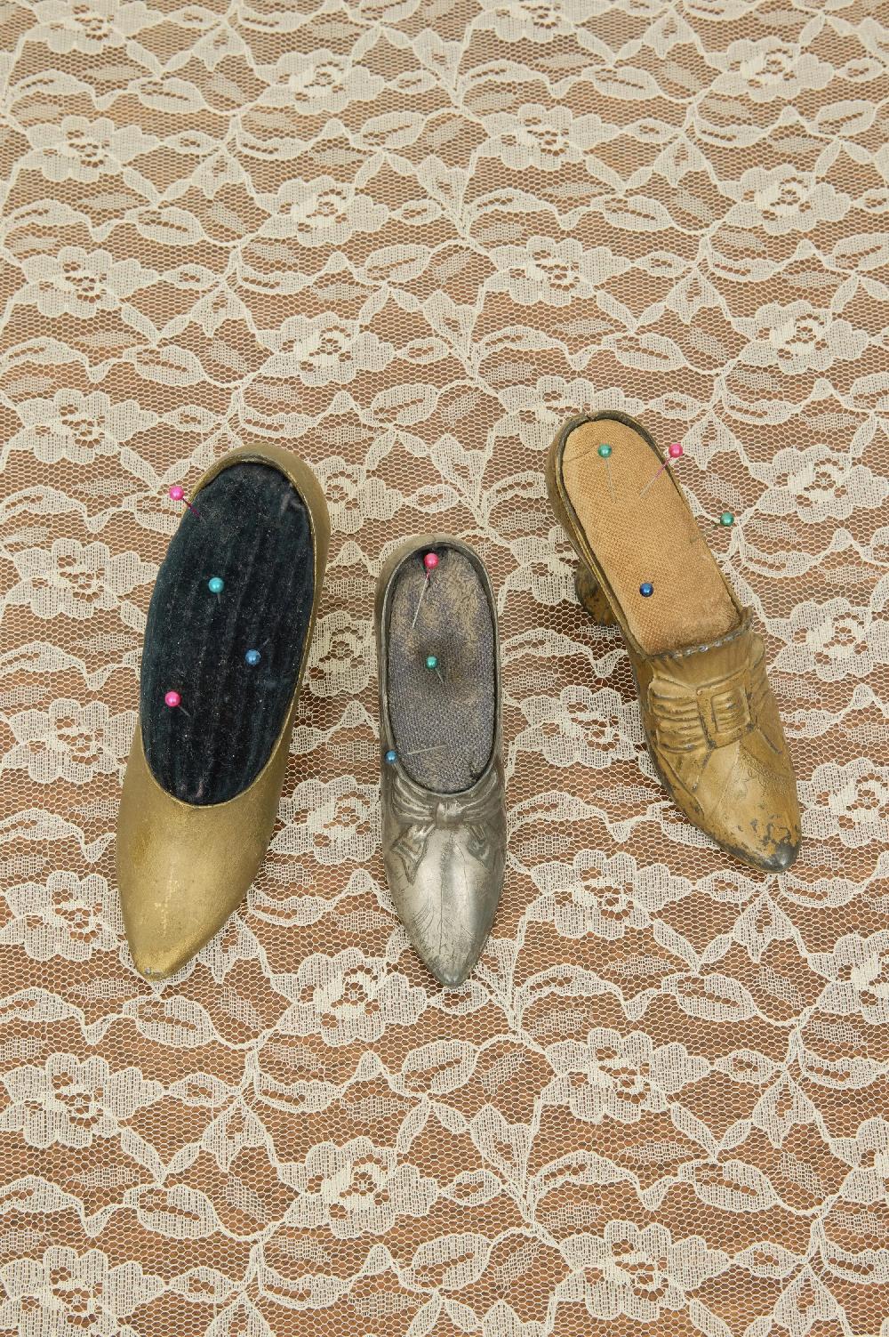 Tanner Fletcher Antique Heel Pin Cushions Set/3