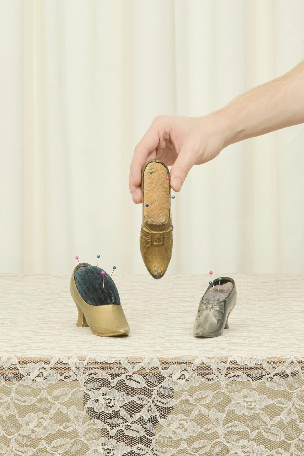 Tanner Fletcher Antique Heel Pin Cushions Set/3