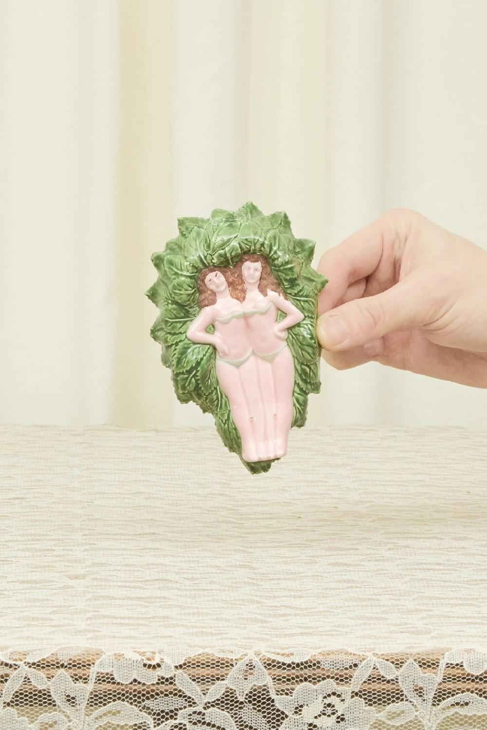 tanner fletcher Antique Naked Ladies Trinket Dish