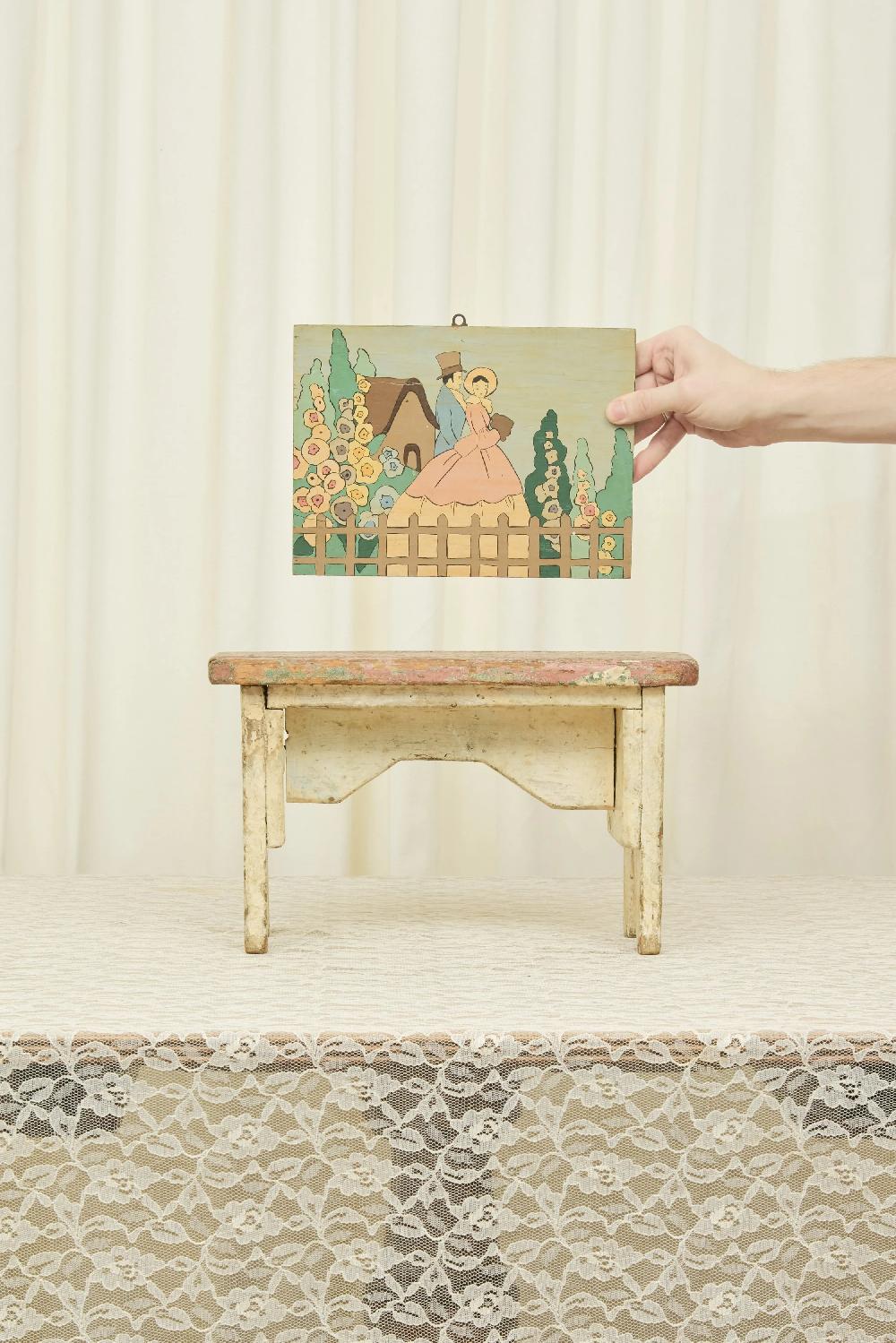 Tanner Fletcher Antique Primitive Stool