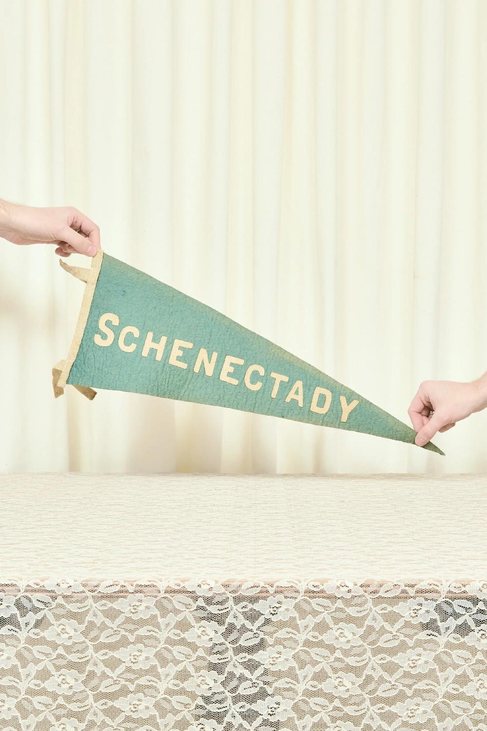 tanner fletcher Antique "Schenectady" Pennant