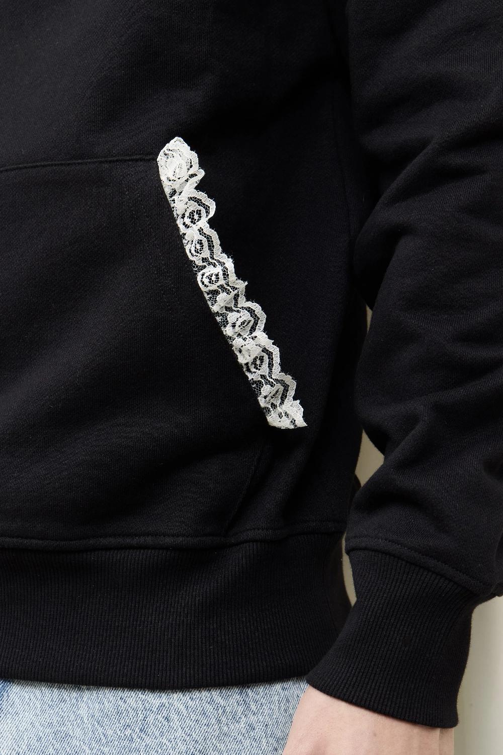 Tanner Fletcher Becky Lace Trim Hoodie