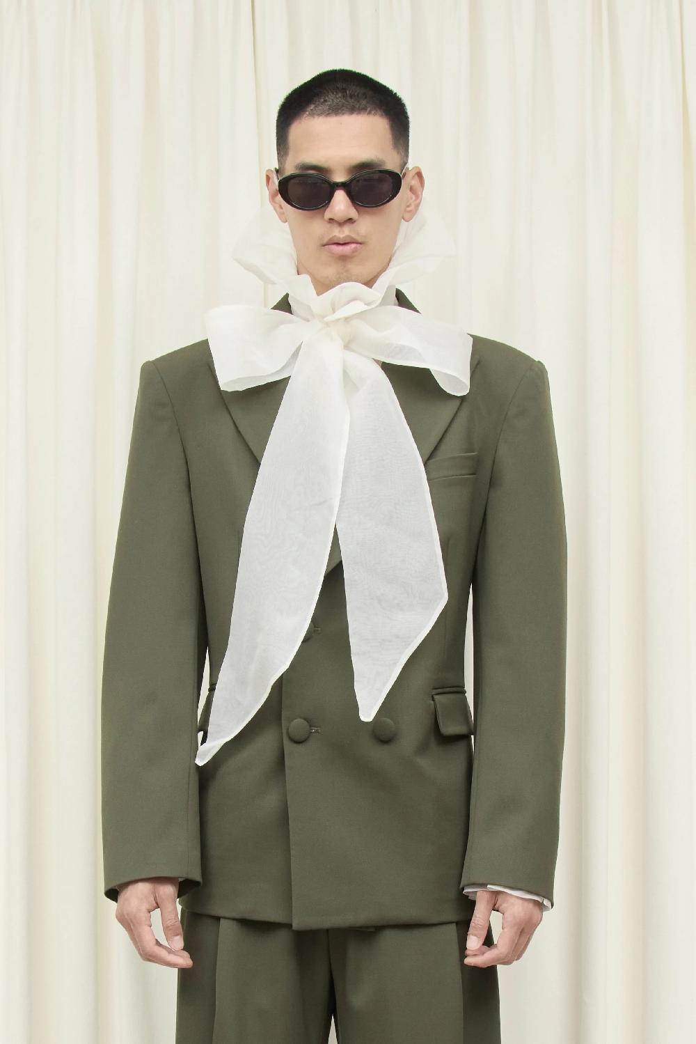 tanner fletcher Benedict Double Breasted Blazer