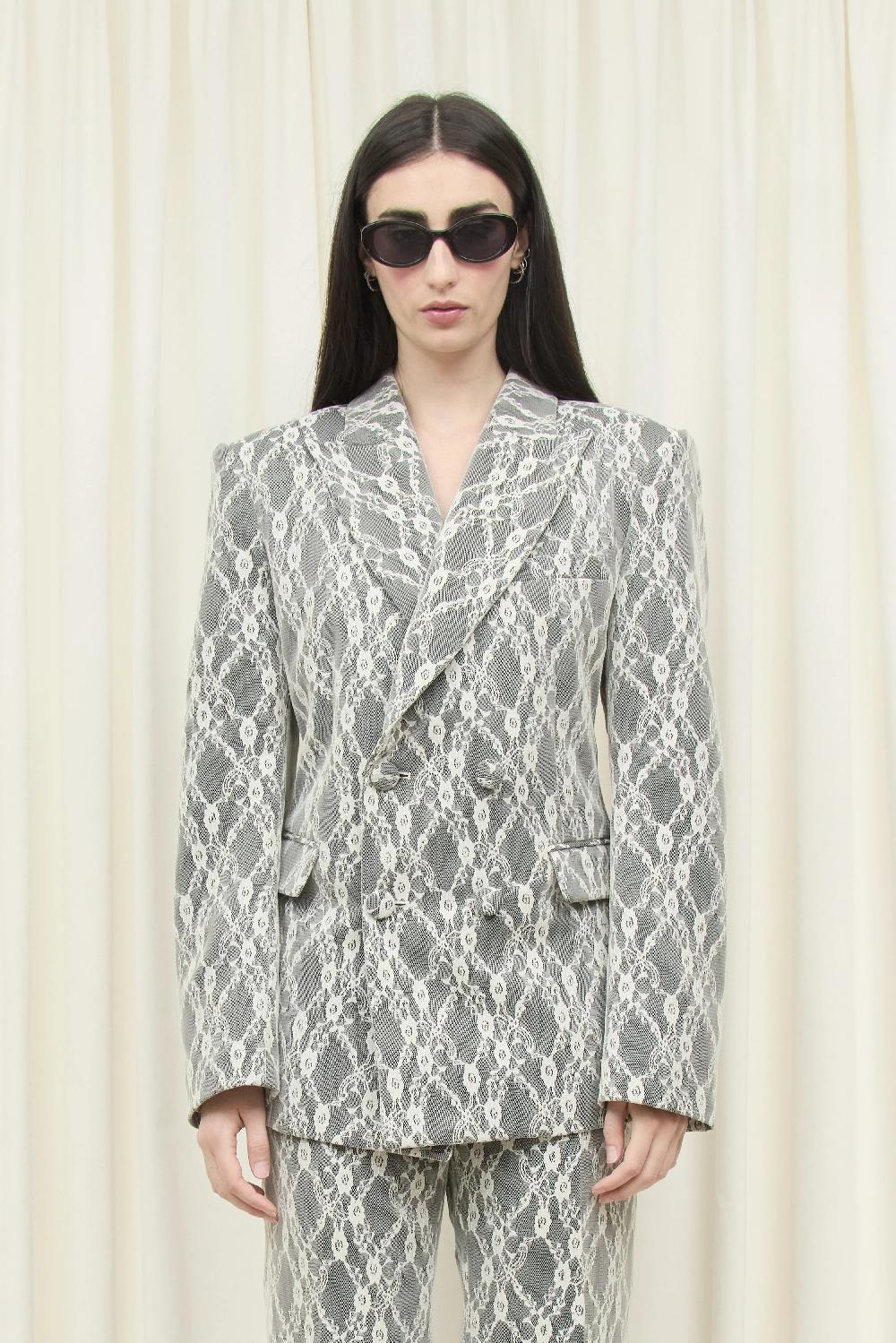 Tanner Fletcher Benedict Lace Layer Blazer