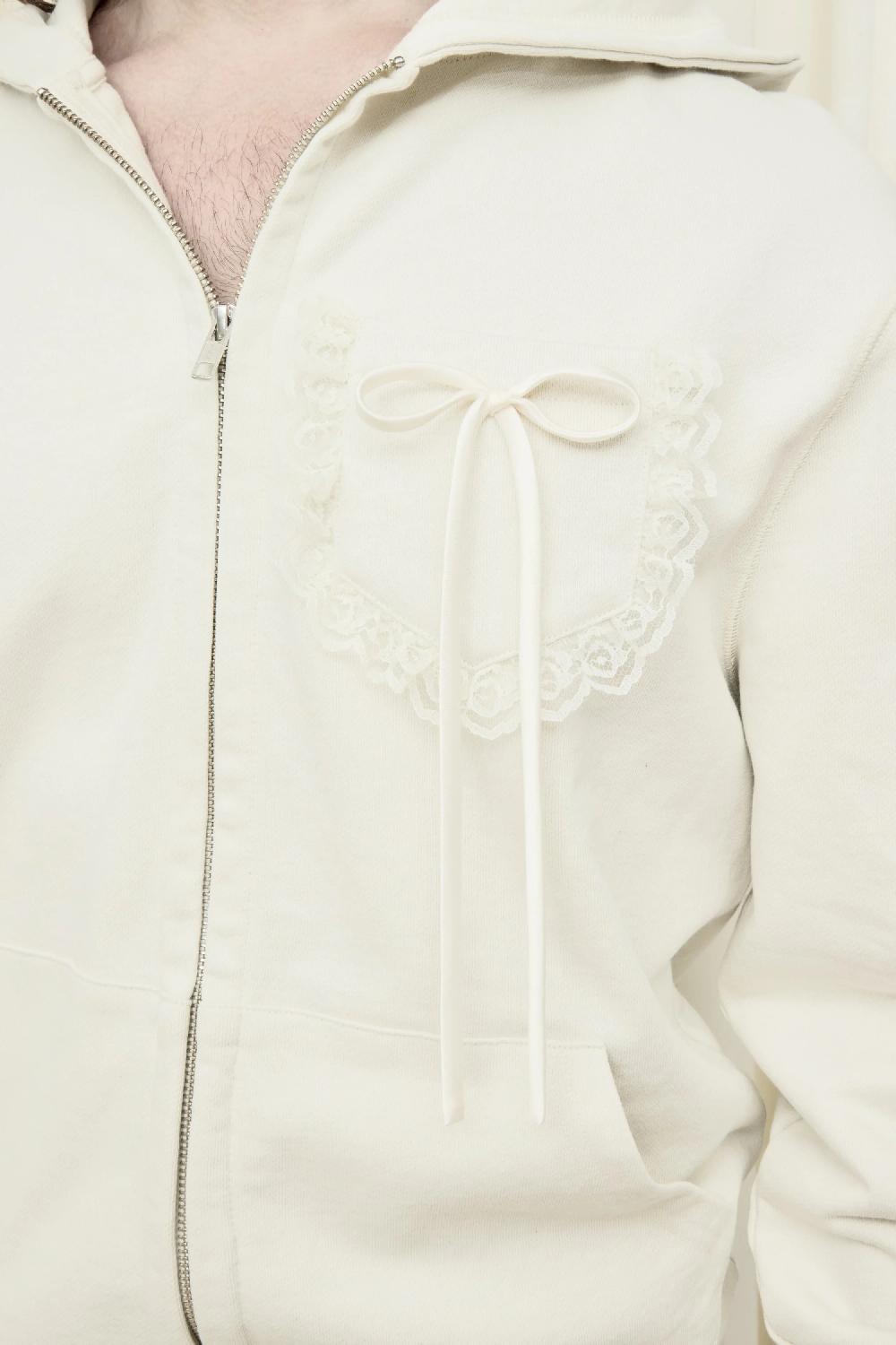 Tanner Fletcher Bennett Bow Pocket Zip Up Hoodie