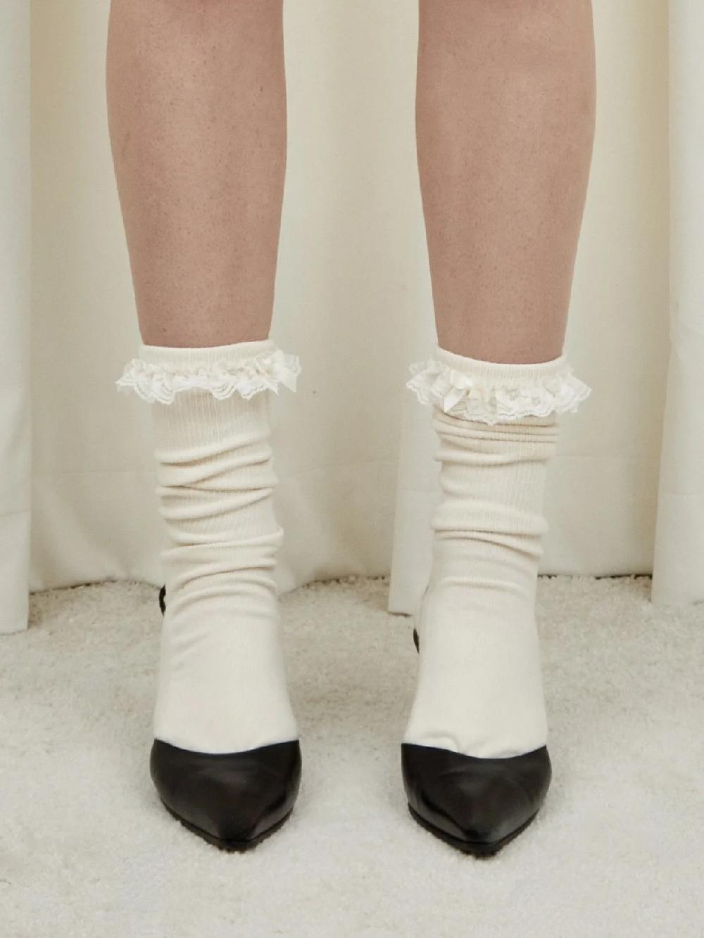 Tanner Fletcher Bobby Lace Trim House Socks