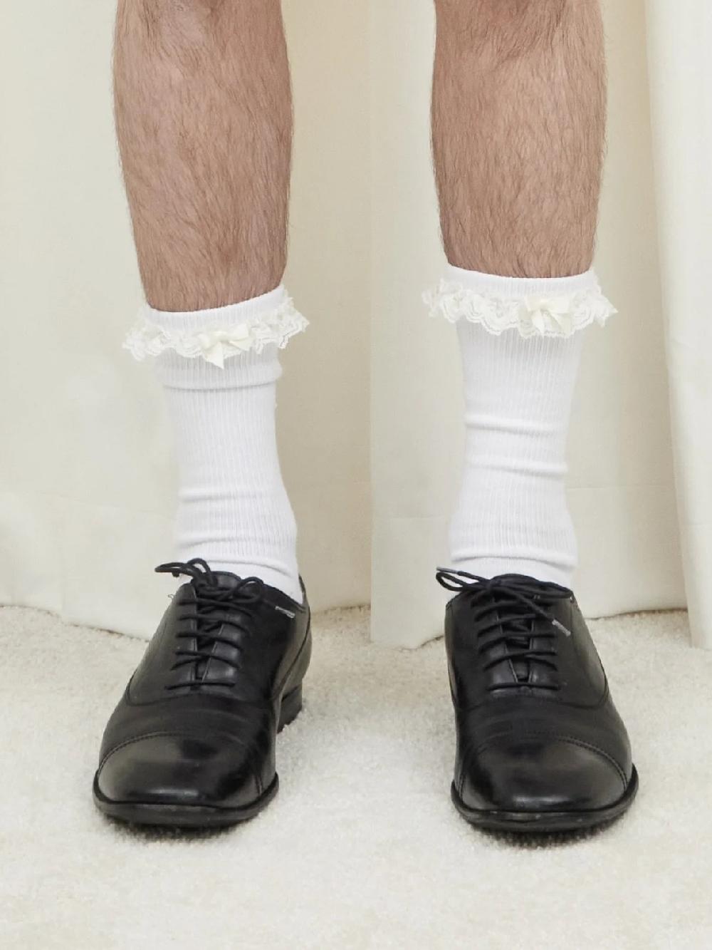 Tanner Fletcher Bobby Lace Trim House Socks