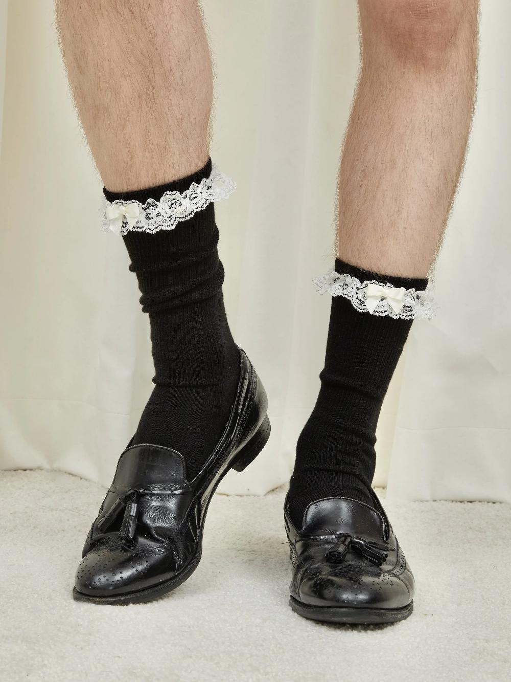 Tanner Fletcher Bobby Lace Trim House Socks