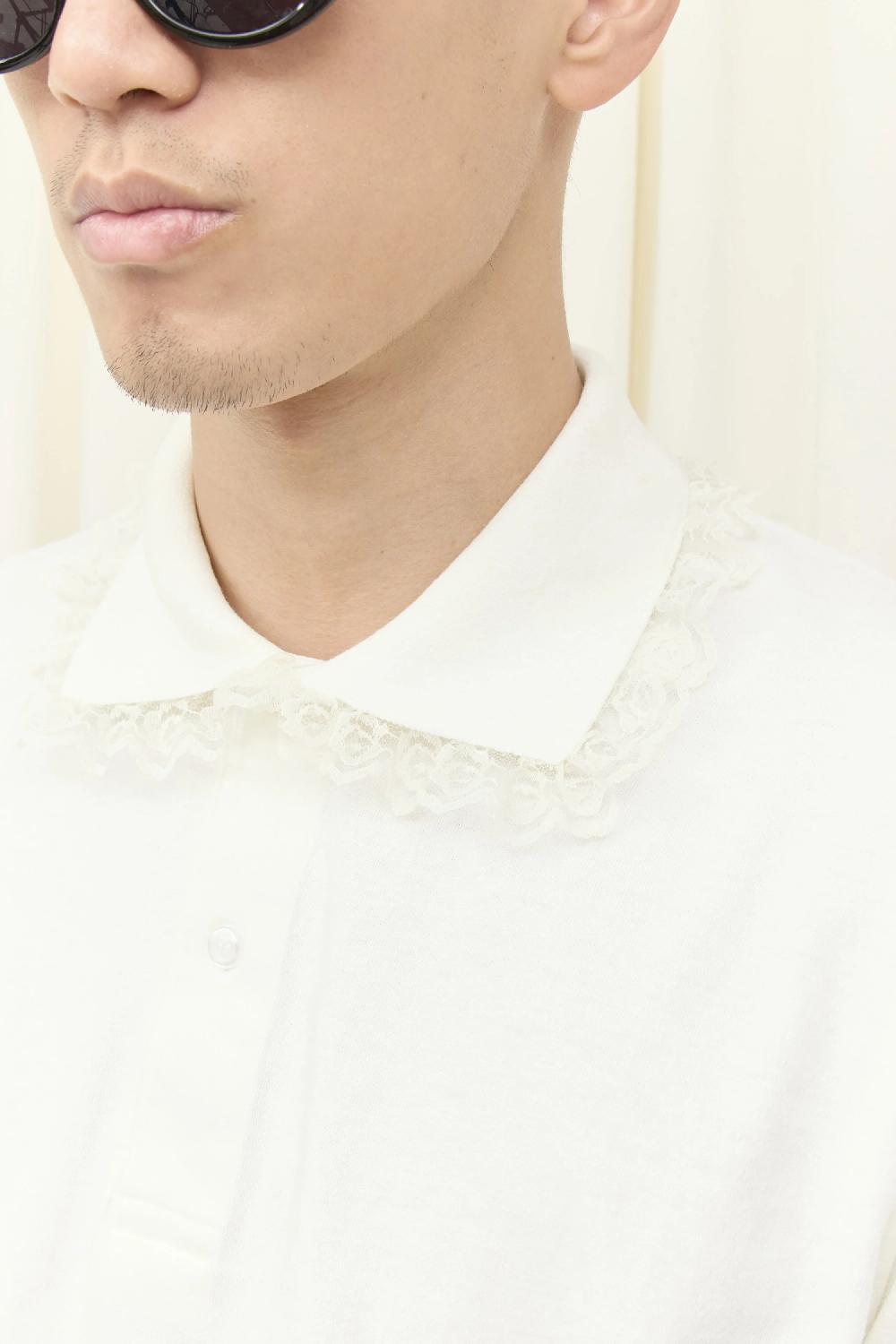 Tanner Fletcher Cletus Lace Trim Short Sleeve Polo