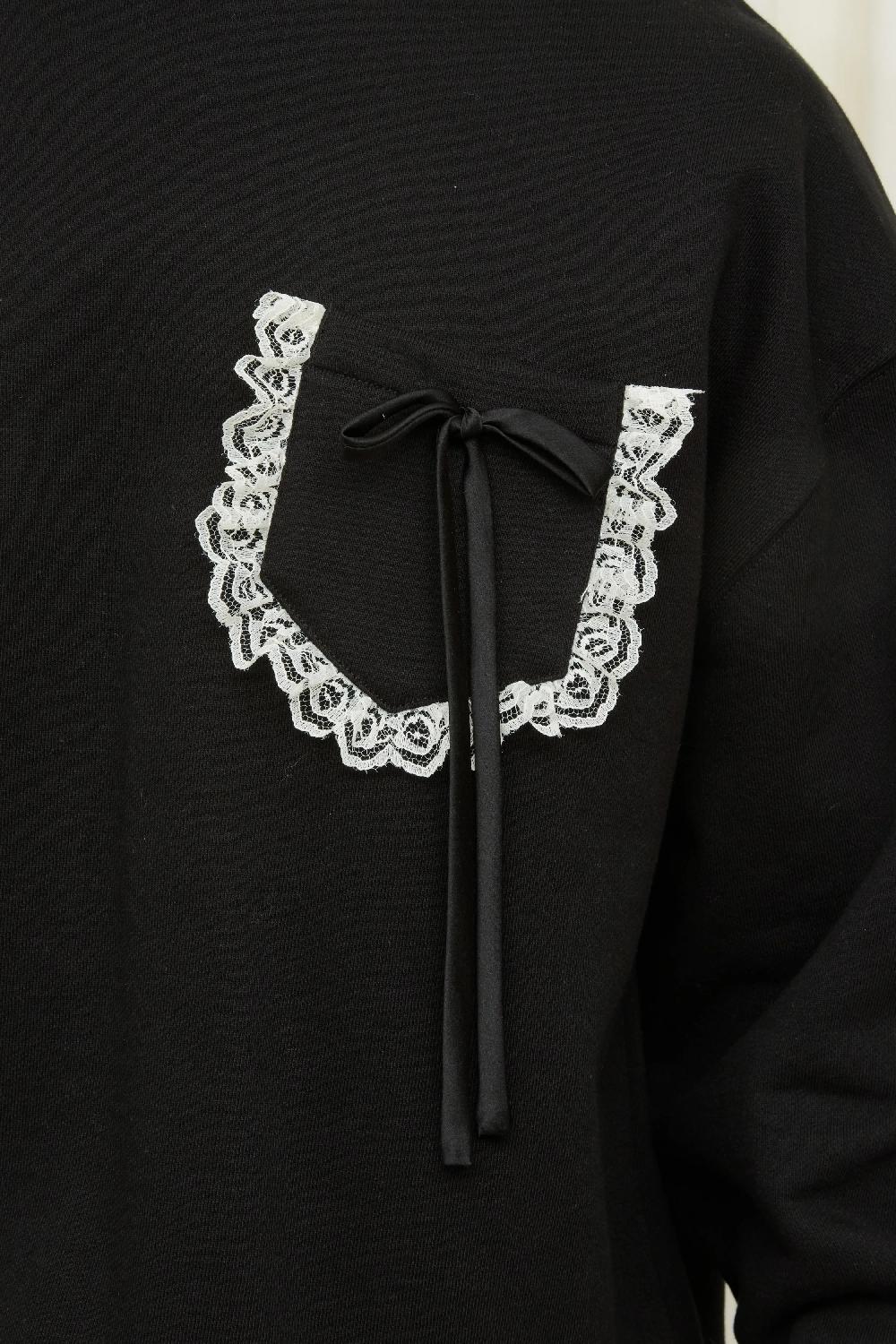 Tanner Fletcher Collins Bow Pocket Sweatshirt