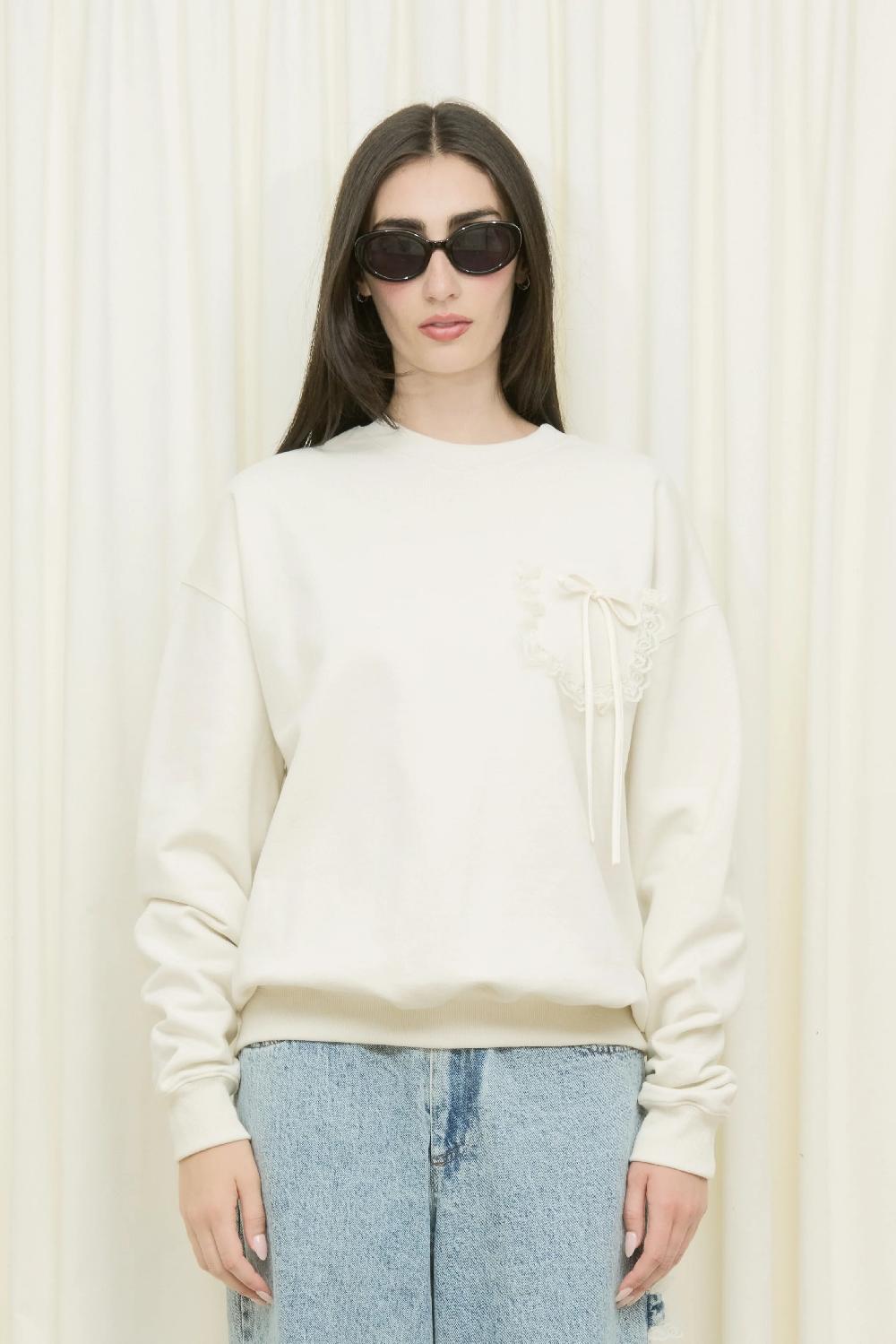 Tanner Fletcher Collins Bow Pocket Sweatshirt