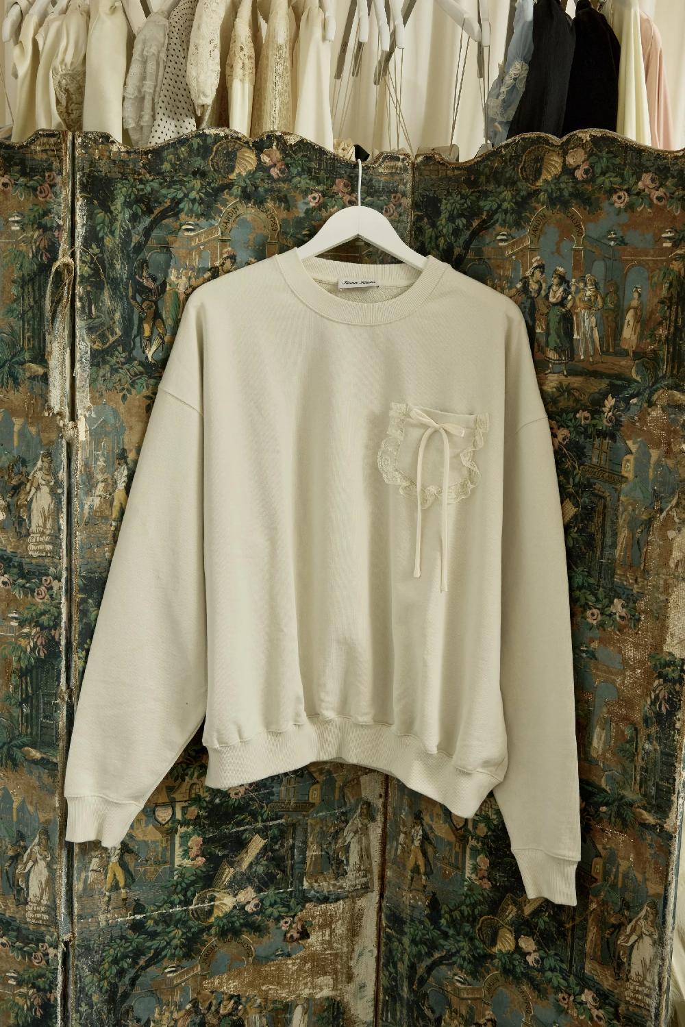tanner fletcher Collins Bow Pocket Sweatshirt