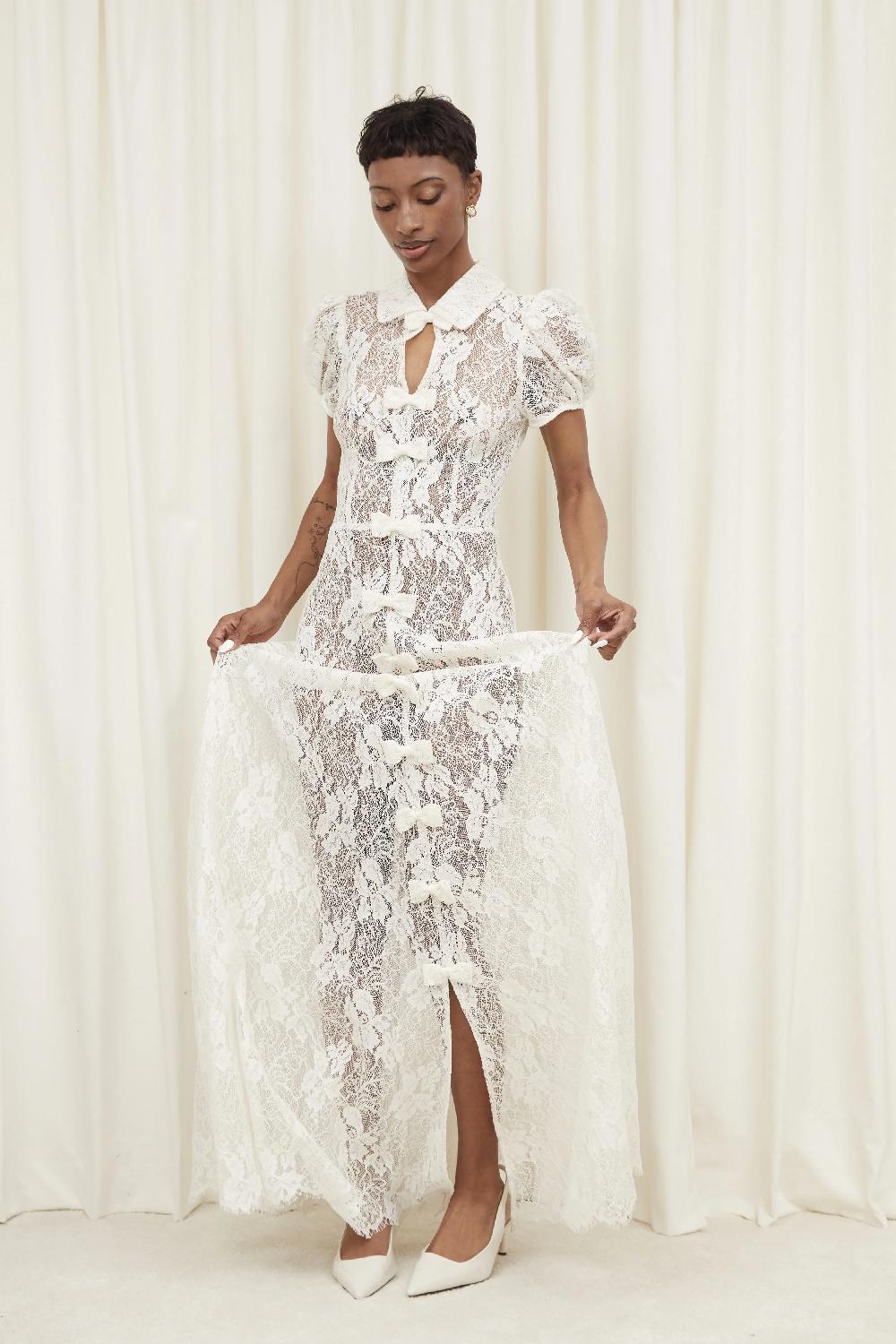 Tanner Fletcher Dorris French Lace Gown