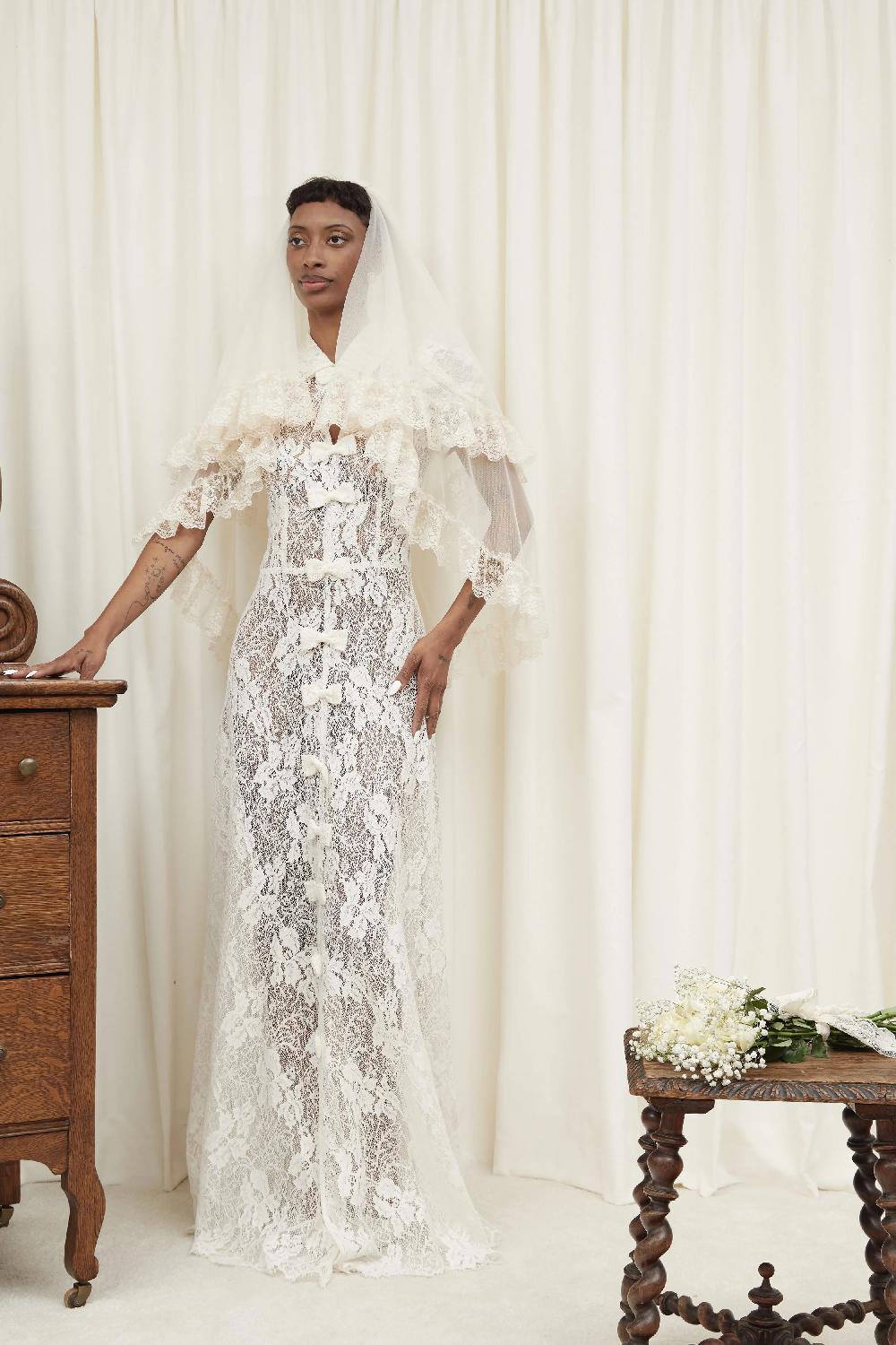 Tanner Fletcher Dorris French Lace Gown