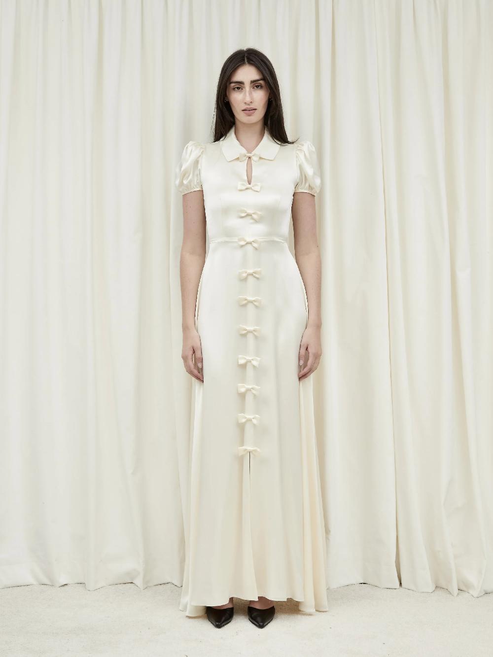 Tanner Fletcher Dorris Puff Sleeve Gown