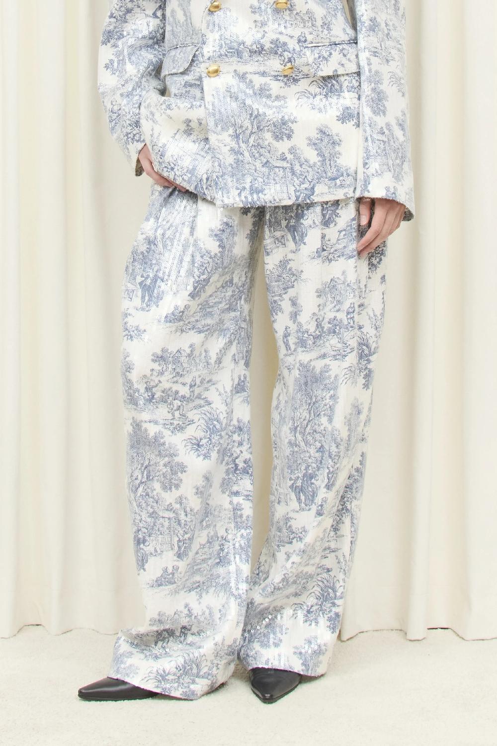Tanner Fletcher Eddie Toile Sequin Trouser