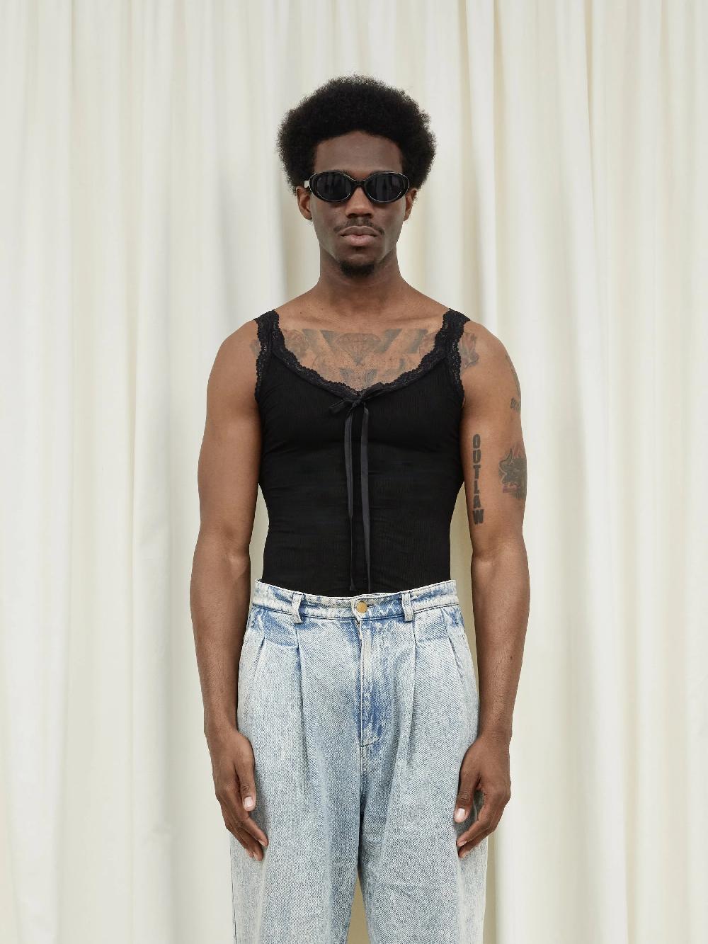 Tanner Fletcher Flo Lace Trim Tank Top