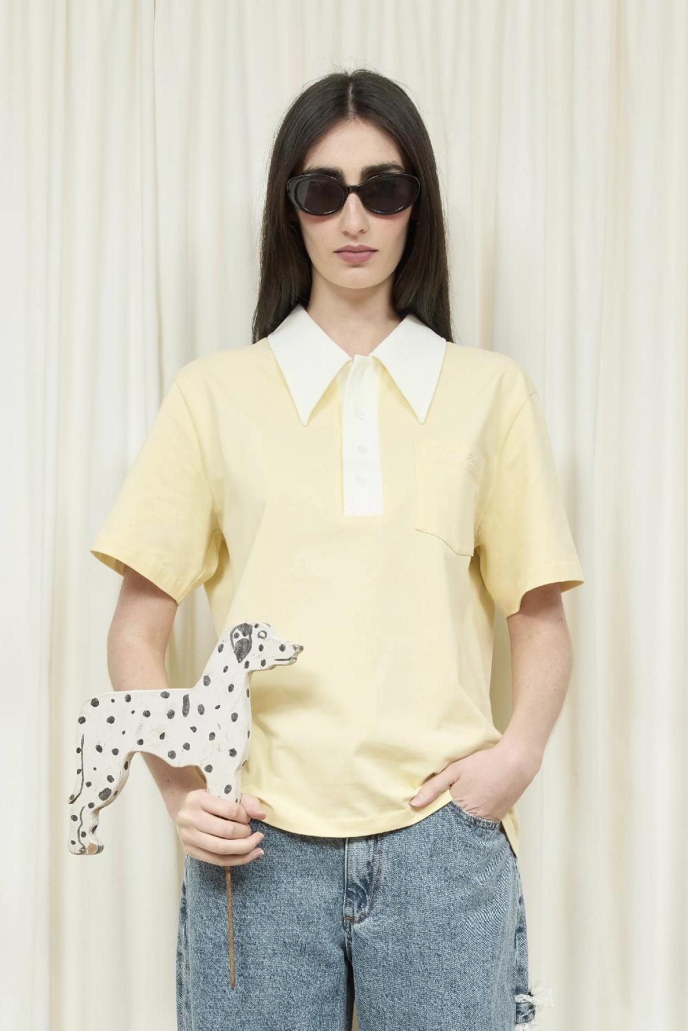 tanner fletcher Frank Oversized Collar Polo