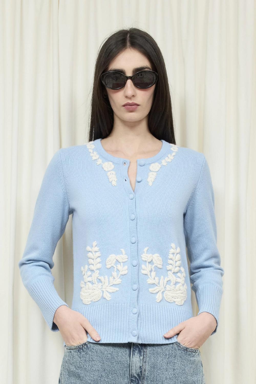 Tanner Fletcher Gladys Hand Embroidered Cardigan